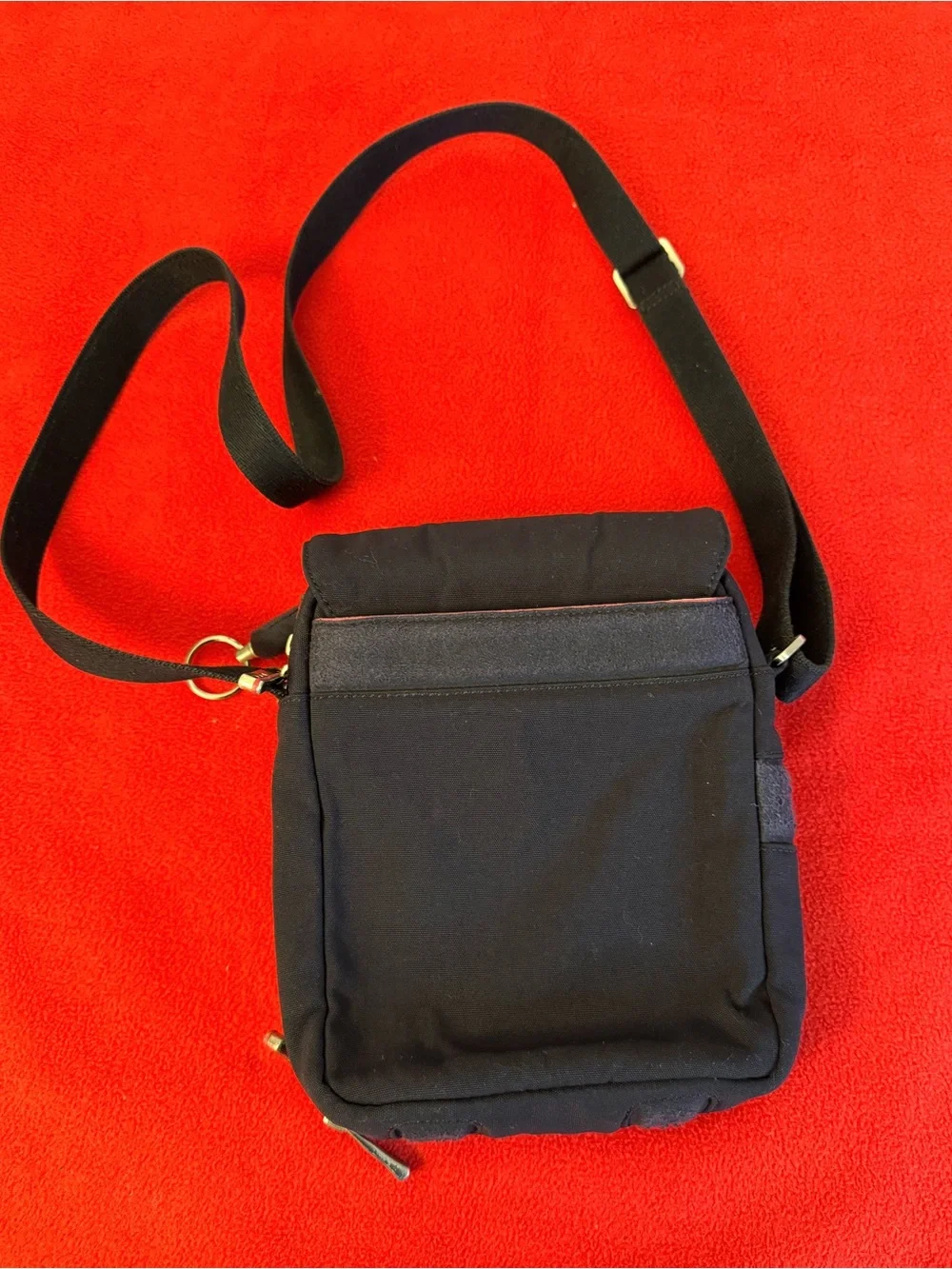 VTG TUMI black Nylon Crossbody Multi Pocket Travel Passport Messenger Bag